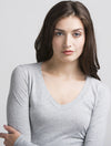 Long Sleeve V Neck