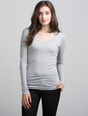 Long Sleeve V Neck