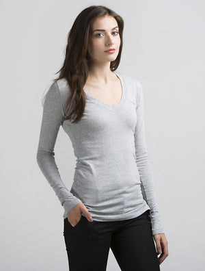 Long Sleeve V Neck