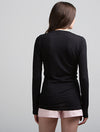Long Sleeve V Neck (Black)