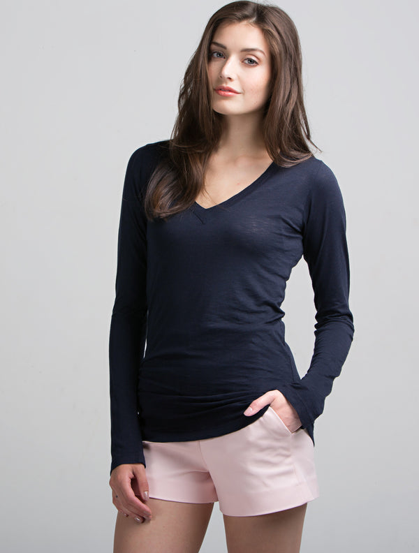 Long Sleeve V Neck
