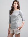3/4 Sleeve Wide Scoop