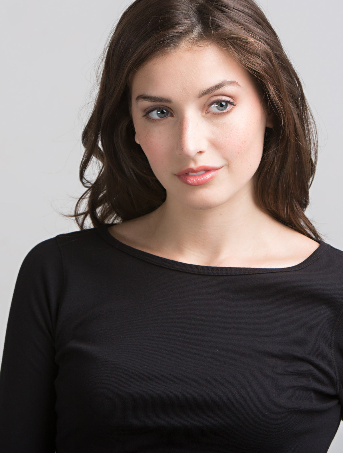 3/4 Sleeve Wide Scoop (Black)
