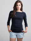 3/4 Sleeve Wide Scoop
