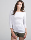 3/4 Sleeve Wide Scoop