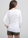 3/4 Sleeve Wide Scoop